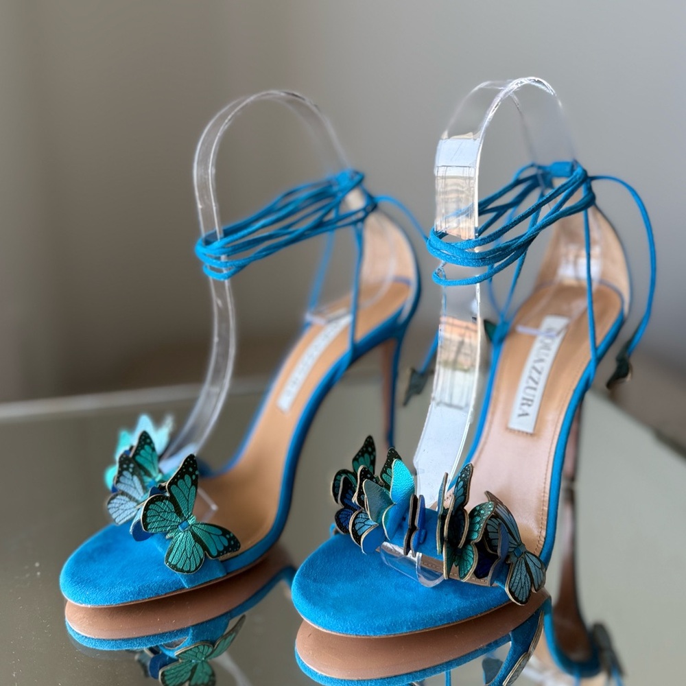 Aquazzura Papillon Sandal 105 35.5 $950 - Picture 8 of 15